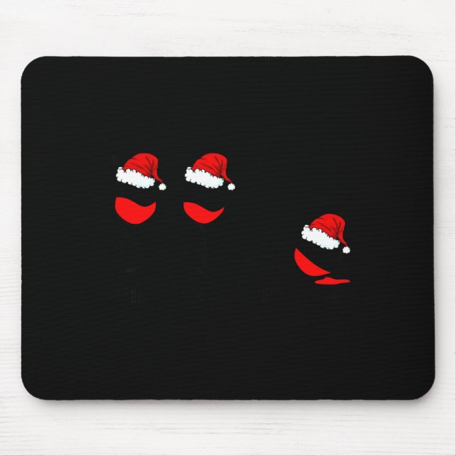 Funny Christmas Drink Drank Drunk Xmas Holiday  Mousepad (Vorne)