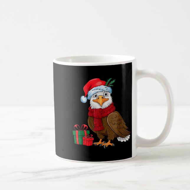 Funny Christmas Eagle Patriotic Bald Eagle With Sa Kaffeetasse (Rechts)