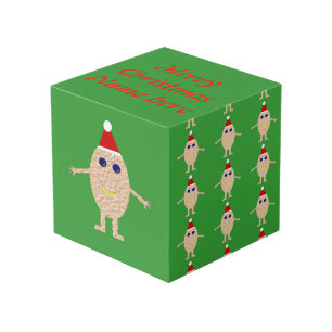 Funny Christmas Egg Custom Foto Cube Würfel