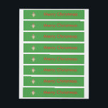 Funny Christmas Egg Custom Labels Rundum-Adressaufkleber<br><div class="desc">Dieses phantastische Wraparoundetikett zeichnet sich durch einen lustigen Cartoon eines Eis mit Armen und Beinen aus. Das Ei hat Arme und Beine und ein kleiner Riss im Kopf, der das weiße Innere aussetzt. Es hat blaue Augen mit einem schwarzen Schüler und ein großes Lächeln, wo das Eigelb des Eis zu...</div>