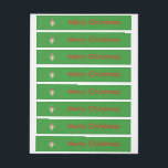 Funny Christmas Egg Custom Labels Rundum-Adressaufkleber<br><div class="desc">Dieses phantastische Wraparoundetikett zeichnet sich durch einen lustigen Cartoon eines Eis mit Armen und Beinen aus. Das Ei hat Arme und Beine und ein kleiner Riss im Kopf, der das weiße Innere aussetzt. Es hat blaue Augen mit einem schwarzen Schüler und ein großes Lächeln, wo das Eigelb des Eis zu...</div>