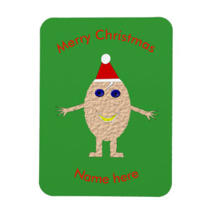 Funny Christmas Egg Custom Magnet