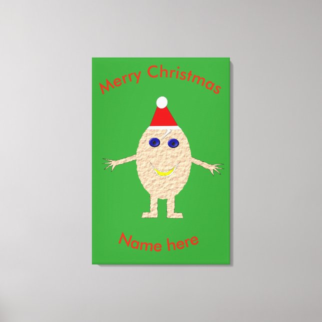 Funny Christmas Egg Custom Print Leinwanddruck (Vorderseite)