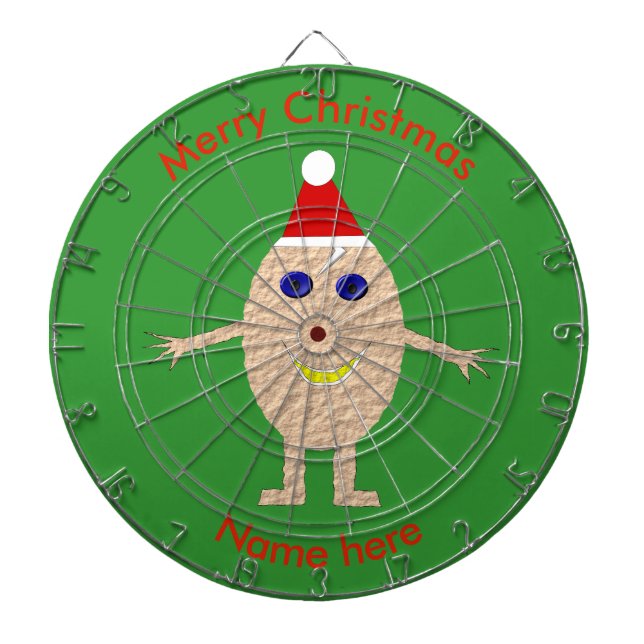 Funny Christmas Egg Dart Board Dartscheibe (vorne)