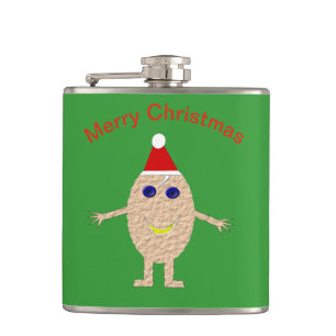 Funny Christmas Egg Flask Flachmann
