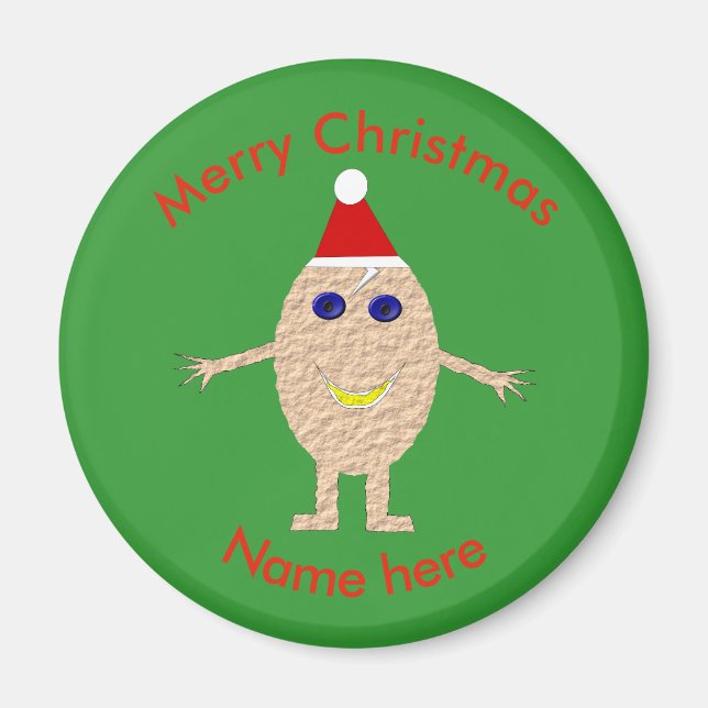 Funny Christmas Egg Magnet (Vorne)