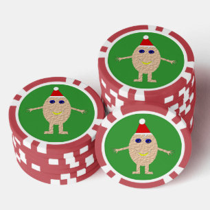 Funny Christmas Egg Pokerchips
