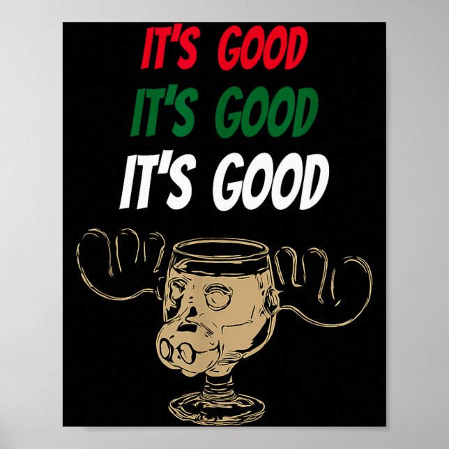 Funny Christmas Eggnog It's Good Moose Cup For Egg Poster (Vorne)