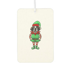 Funny Christmas Elf St Bernard Dog Saint Bernard Autolufterfrischer