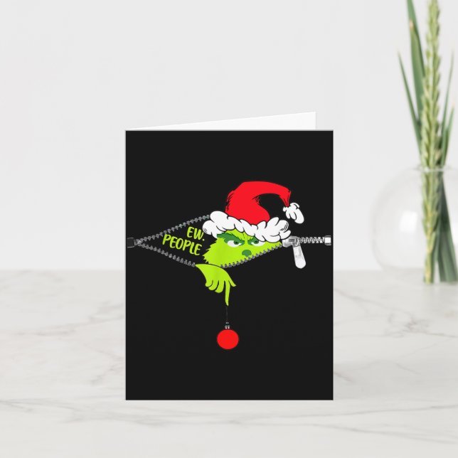 Funny Christmas Ew People Men Women Kid Boys Girls Karte (Vorderseite)