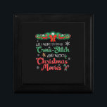 Funny Christmas Film für Cross-Stitch Liebhaber Erinnerungskiste<br><div class="desc">Funny Christmas Film für Cross-Stitch Liebhaber</div>