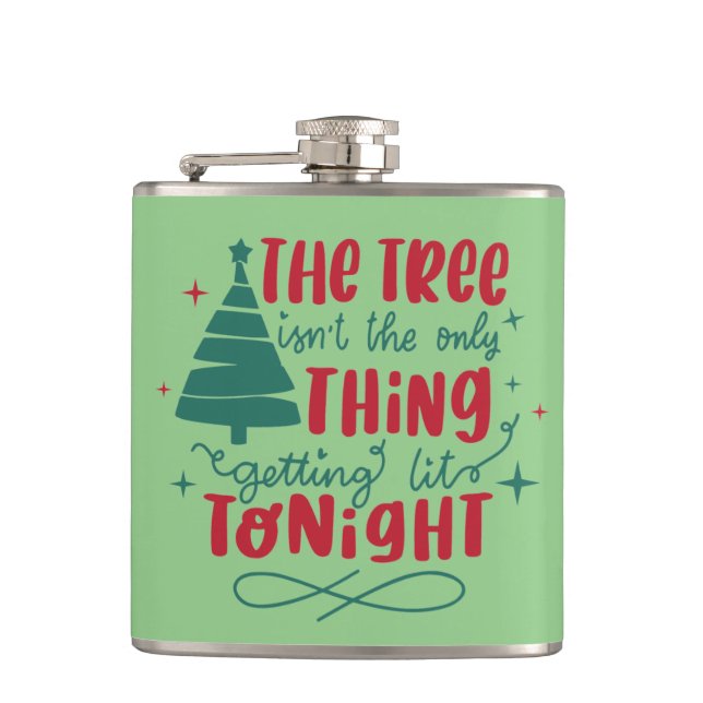 Funny Christmas Flask Flachmann (Vorderseite)