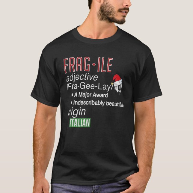 Funny Christmas Fragile Fra Gee Lay Major Award T T-Shirt (Vorderseite)