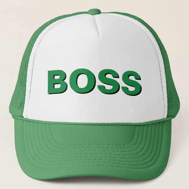 Funny Christmas Geschenk Ideen für Vater BOSS Truckerkappe (Vorderseite)