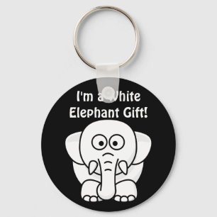 Funny Christmas Geschenk: Real White Elephant Gesc Schlüsselanhänger