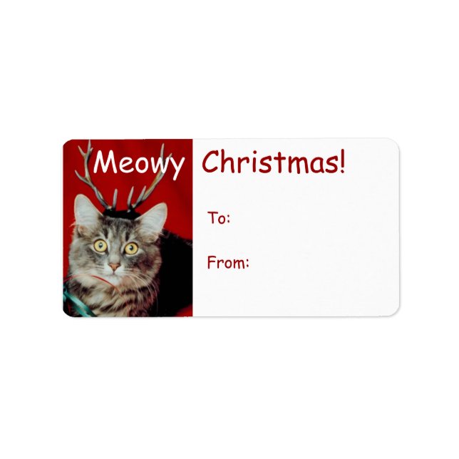 Funny Christmas Geschenk Tag Labels Adressaufkleber (Vorne)
