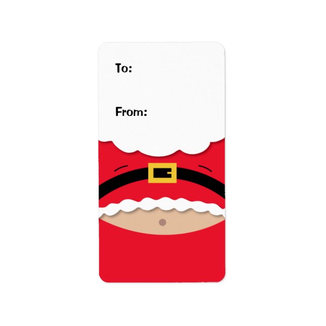 Funny Christmas - Geschenkmarke Adressaufkleber (Vorne)