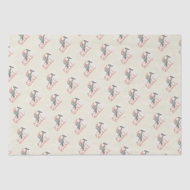 Funny Christmas Gnome Seidenpapier (Vorderseite)