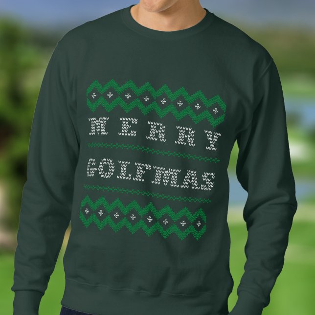 Funny Christmas Golf Merry Golfmas Sweatshirt (Merry Golfmas! Perfect sweatshirt to wear at your annual golf club's holiday party)