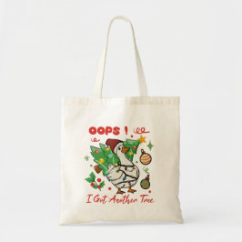 Funny Christmas Goose Tote Bag – Oops Tragetasche