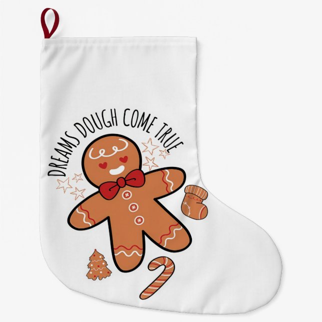 Funny christmas großer weihnachtsstrumpf (Vorderseite)