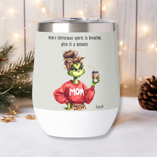 Funny Christmas Grumpy Green Fur Frauen-Mama (Von Creator hochgeladen)