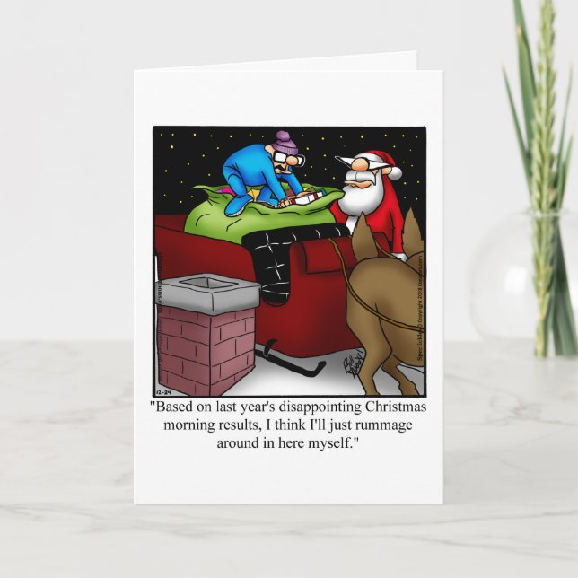 Funny Christmas Holiday Carte de voeux (Devant)