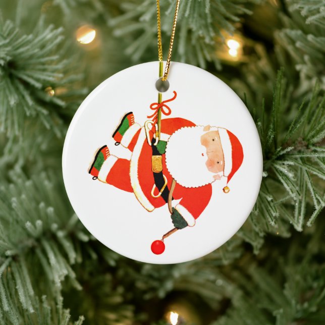 Funny Christmas Holiday Keepake Keramik Ornament (Baum)