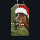 Funny Christmas horse with Santa Smiling Geschenkanhänger<br><div class="desc">Horse animal Christmas Horses,  Mouth lips pasture animure,  Country Pony equestrian Looking,  Cold Santa Head Hair,  Claus Xmas Face,  Happy Winter Snow Fun ,  White Farny Farm Beautiful ,  Equine cute holiday red ,  Christmas horse horse animal horse animal horses animal horses horses horses horses</div>