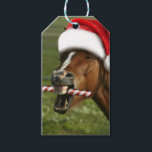 Funny Christmas horse with Santa Smiling Geschenkanhänger<br><div class="desc">Horse animal Christmas Horses,  Mouth lips pasture animure,  Country Pony equestrian Looking,  Cold Santa Head Hair,  Claus Xmas Face,  Happy Winter Snow Fun ,  White Farny Farm Beautiful ,  Equine cute holiday red ,  Christmas horse horse animal horse animal horses animal horses horses horses horses</div>