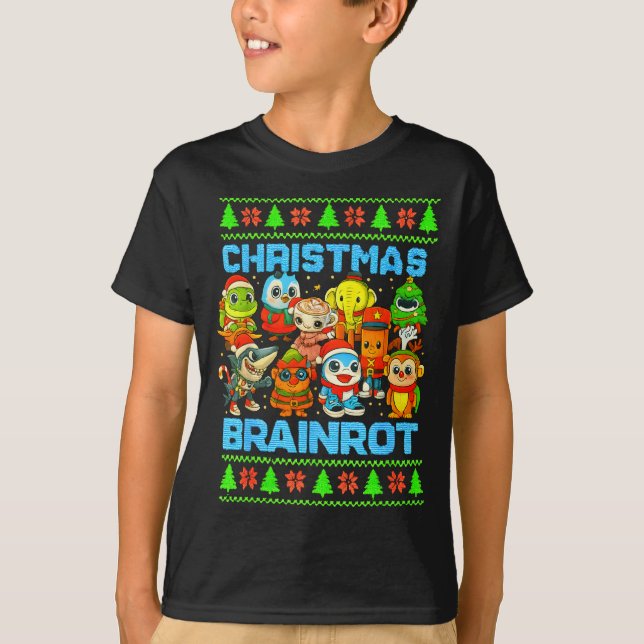 Funny Christmas Italian Brain Rot Italian Brainrot T-Shirt (Vorderseite)