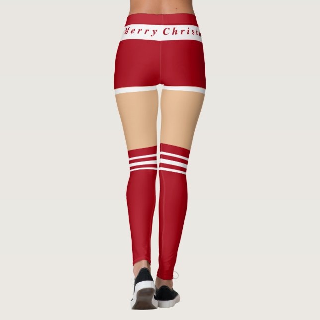 Funny Christmas Leggings Mrs. Santa Claus (Rückseite)