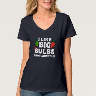 Funny Christmas Lights I like Big Bulbs Match F T-Shirt
