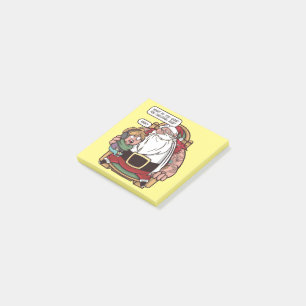 Funny Christmas Meme 2020 SANTA FRAGEND Post-it Klebezettel