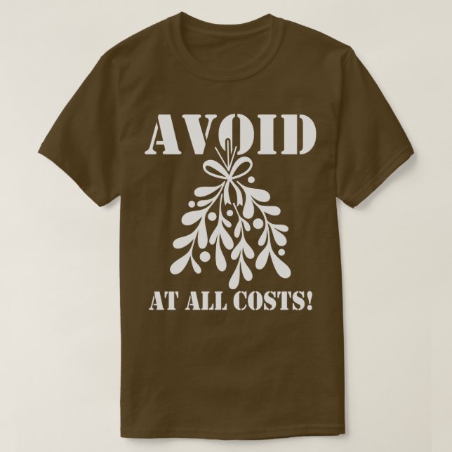 Funny Christmas Mistletoe Meme T-Shirt (Design vorne)