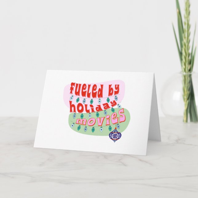 Funny Christmas Movies Channel Holiday Mug Karte (Vorderseite)