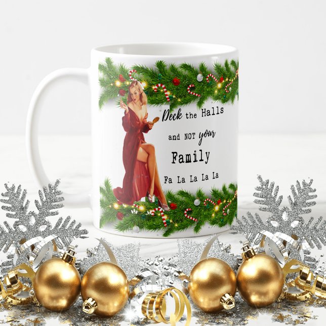 Funny Christmas Mug Best Friend "Deck the Halls" (Créateur téléchargé)