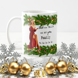 Funny Christmas Mug Best Friend "Deck the Halls" Kaffeetasse