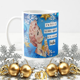 Funny Christmas Mug Best Friend "Holiday Spirit" Kaffeetasse
