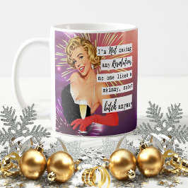 Funny Christmas Mug Best Friend NYE Resolutions Kaffeetasse