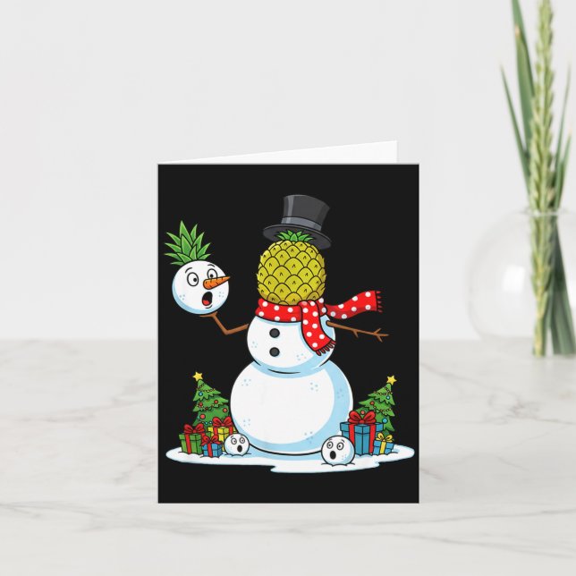 Funny Christmas Ne Snowman Xmas Mens Womens Kids  Karte (Vorderseite)