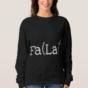Funny Christmas Nerd - Niedliche Mathe Fa La La La Sweatshirt