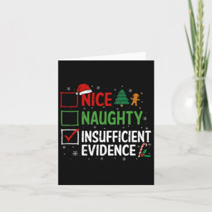Funny Christmas Nizza Schönheit unzureichende Bewe Karte