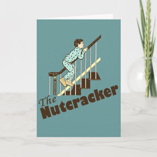 Funny Christmas Nutcracker Feiertagskarte (Vorderseite)