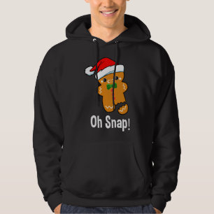 Funny Christmas Oh schläfst! Baking Gingerbrot Man Hoodie