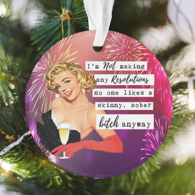 Funny Christmas Ornament Retro Best Friend NYE (Von Creator hochgeladen)