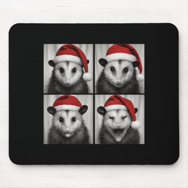Funny Christmas Ossum Santa Photo Booth  Mousepad (Vorne)