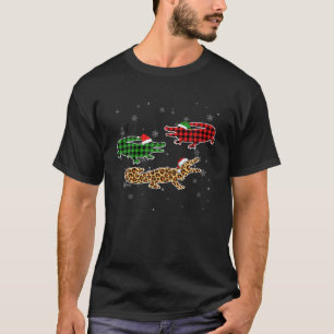 Funny Christmas Pajama Alligator Lover Xmas Tree A T-Shirt