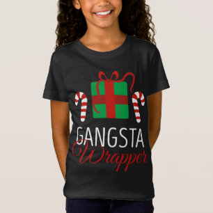 Funny Christmas Pajama Gangsta Wrapper T-Shirt