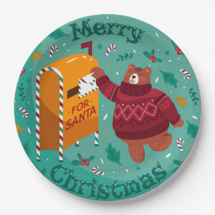 Funny Christmas Paper Plate Pappteller